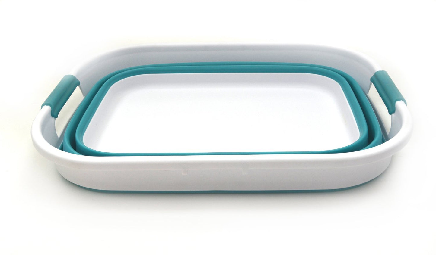 SAMMART 19.5L (5.15 Gallon) Collapsible Plastic Laundry Basket - Foldable Pop Up Storage Container/Organizer - Portable Washing Tub - Space Saving Hamper/Basket