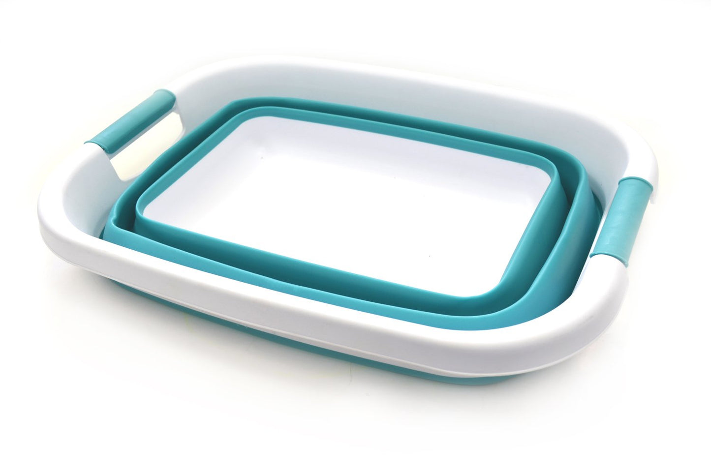 SAMMART 25L (6.6 gallon) Collapsible Laundry Basket/Tub - Foldable Storage Container/Organizer - Portable Washing Bin - Space Saving Hamper, Water capacity: 19L (5 gallon)