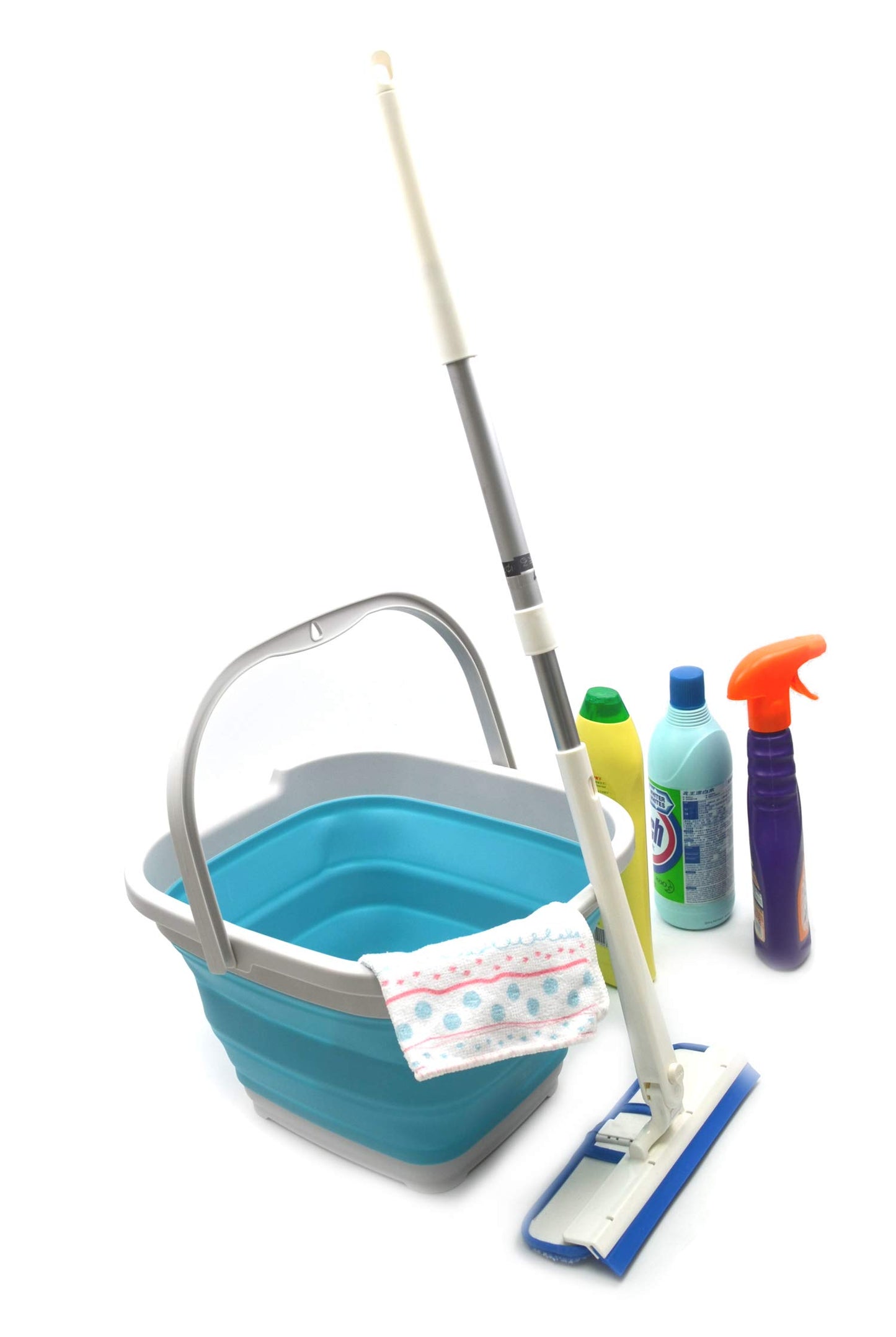 SAMMART 10L (2.6 Gallon) Collapsible Rectangular Handy Basket/Bucket