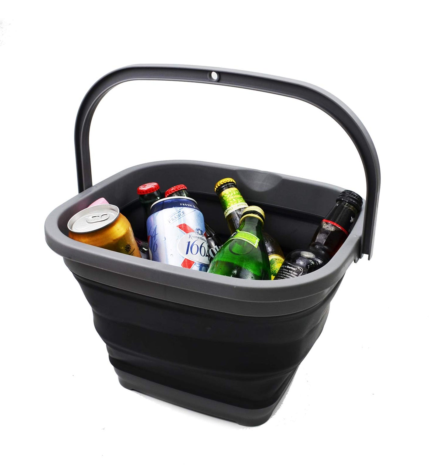 SAMMART 10L (2.6 Gallon) Collapsible Rectangular Handy Basket/Bucket