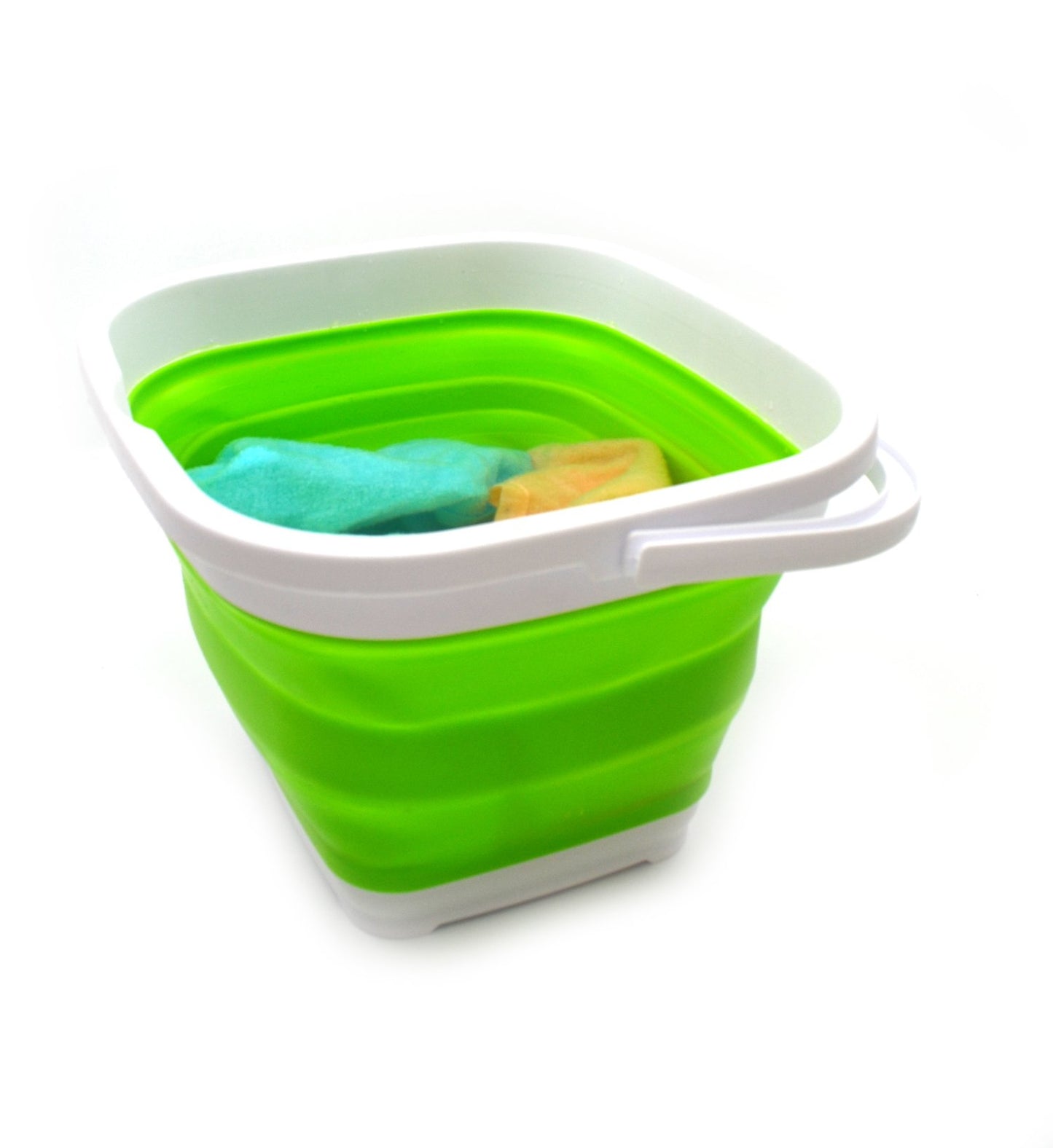 SAMMART 10L (2.6 Gallon) Collapsible Rectangular Handy Basket/Bucket