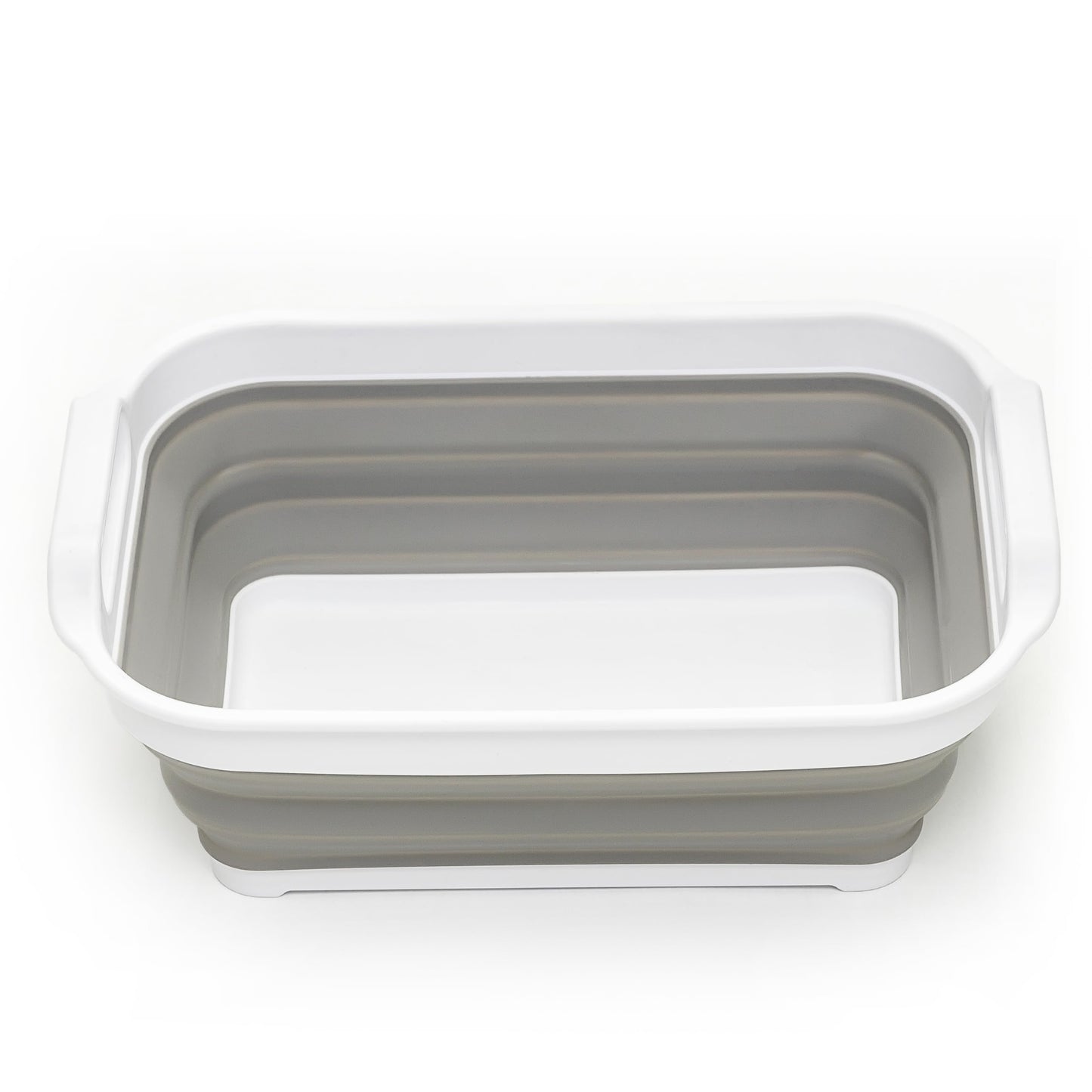 SAMMART Collapsible Tub - Foldable Dish Tub - Portable Washing Basin - Space Saving Plastic Washtub