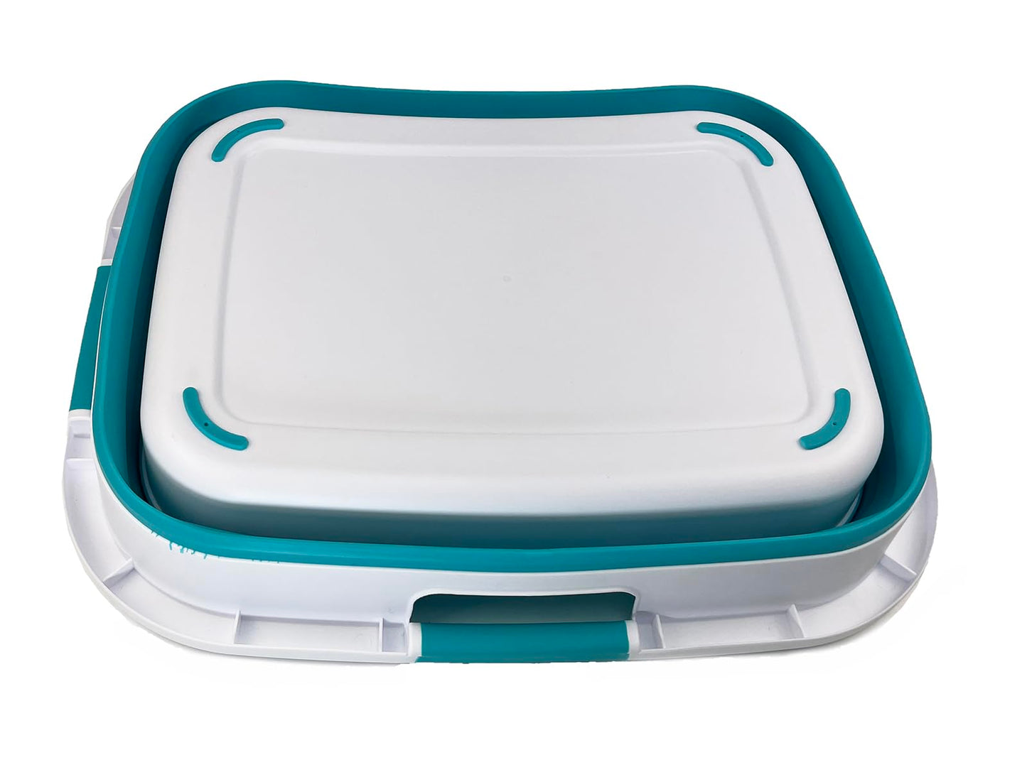 SAMMART 30L (7.9 gallon) Collapsible Plastic Laundry Basket - Foldable Pop Up Storage Container/Organizer - Portable Washing Tub - Space Saving Hamper/Basket