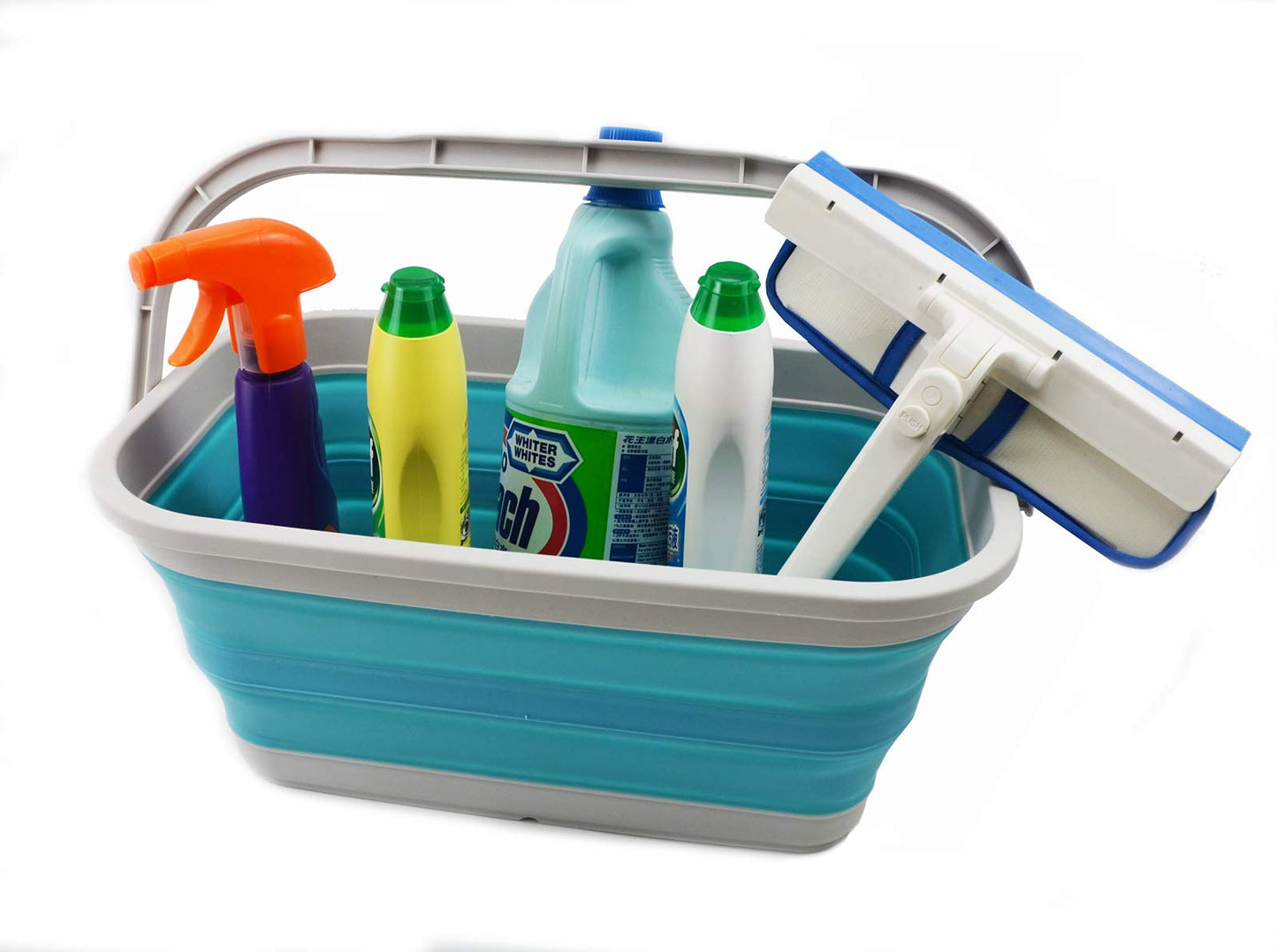 SAMMART 11.6L (3.06 Gallon) Collapsible Rectangular Handy Basket/Bucket