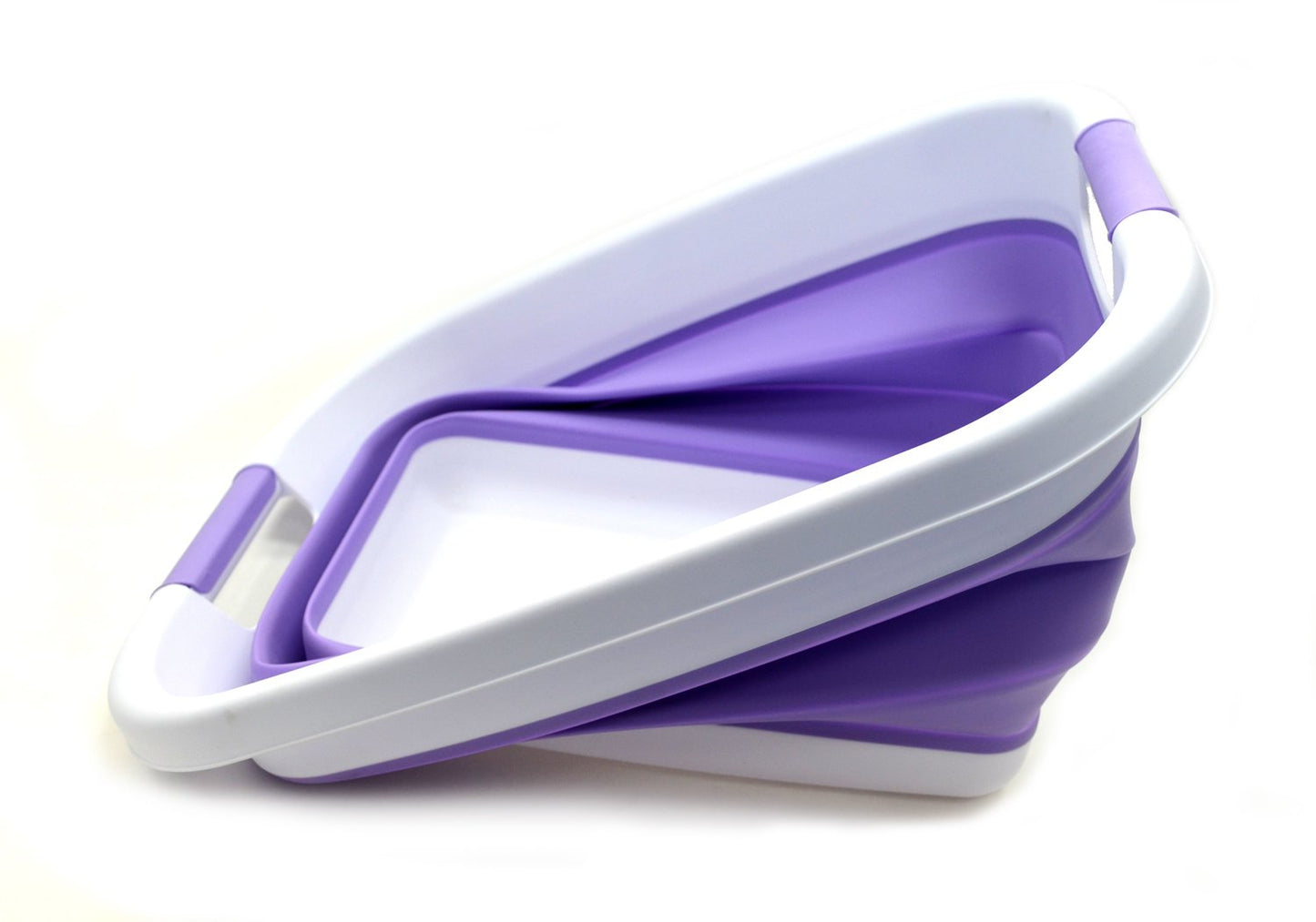 SAMMART Set of 2-21L(5.5 gallon) Collapsible Laundry Basket/Tub-Foldable Storage Container-Portable Washing Bin - Space Saving Hamper, Water capacity: 17L (4.4 gallon)