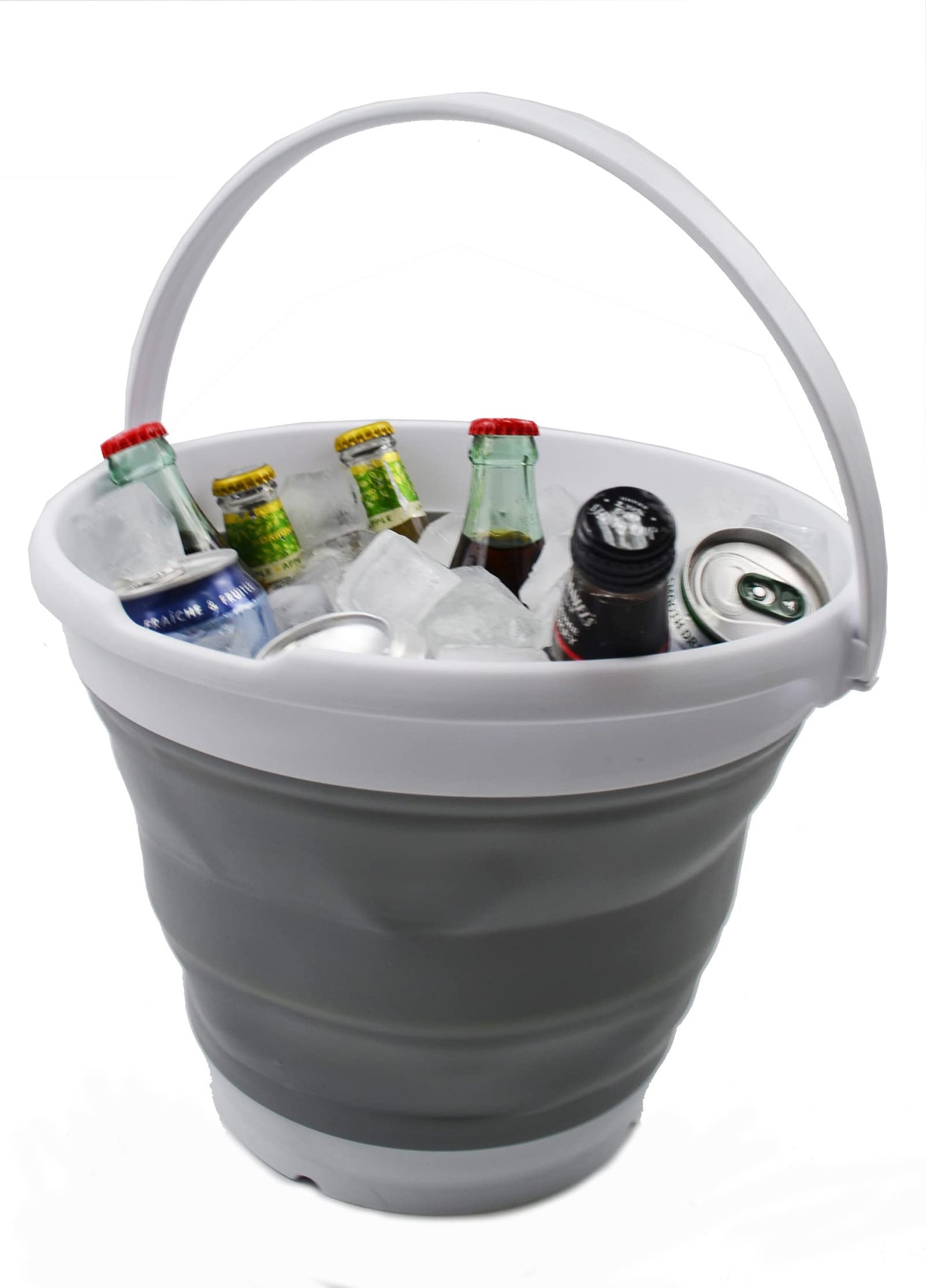 Collpasible Bucket (10L Collapsible Bucket (White/Grey))