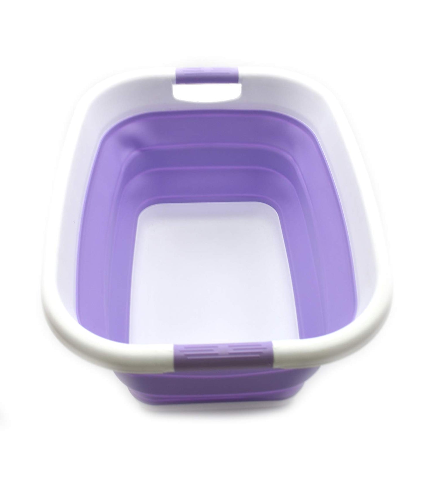 SAMMART 31L (8.1 gallon) Collapsible Plastic Laundry Basket-Pop Up Storage Container - Portable Washing Tub - Space Saving Hamper/Basket, Water capacity: 23L (6 gallon)