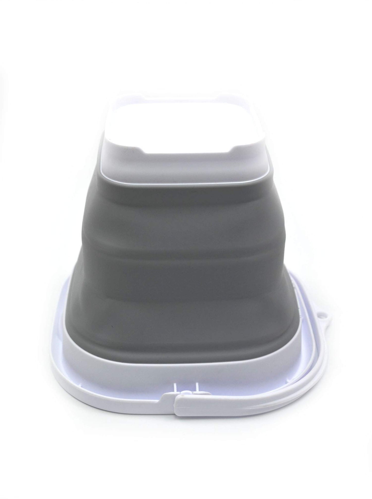 SAMMART 2.6L (0.68 Gallon) Super Mini Sqare Collapsible Plastic Bucket - Foldable Square Tub - Portable Fishing Water Pail - Space Saving Outdoor Waterpot