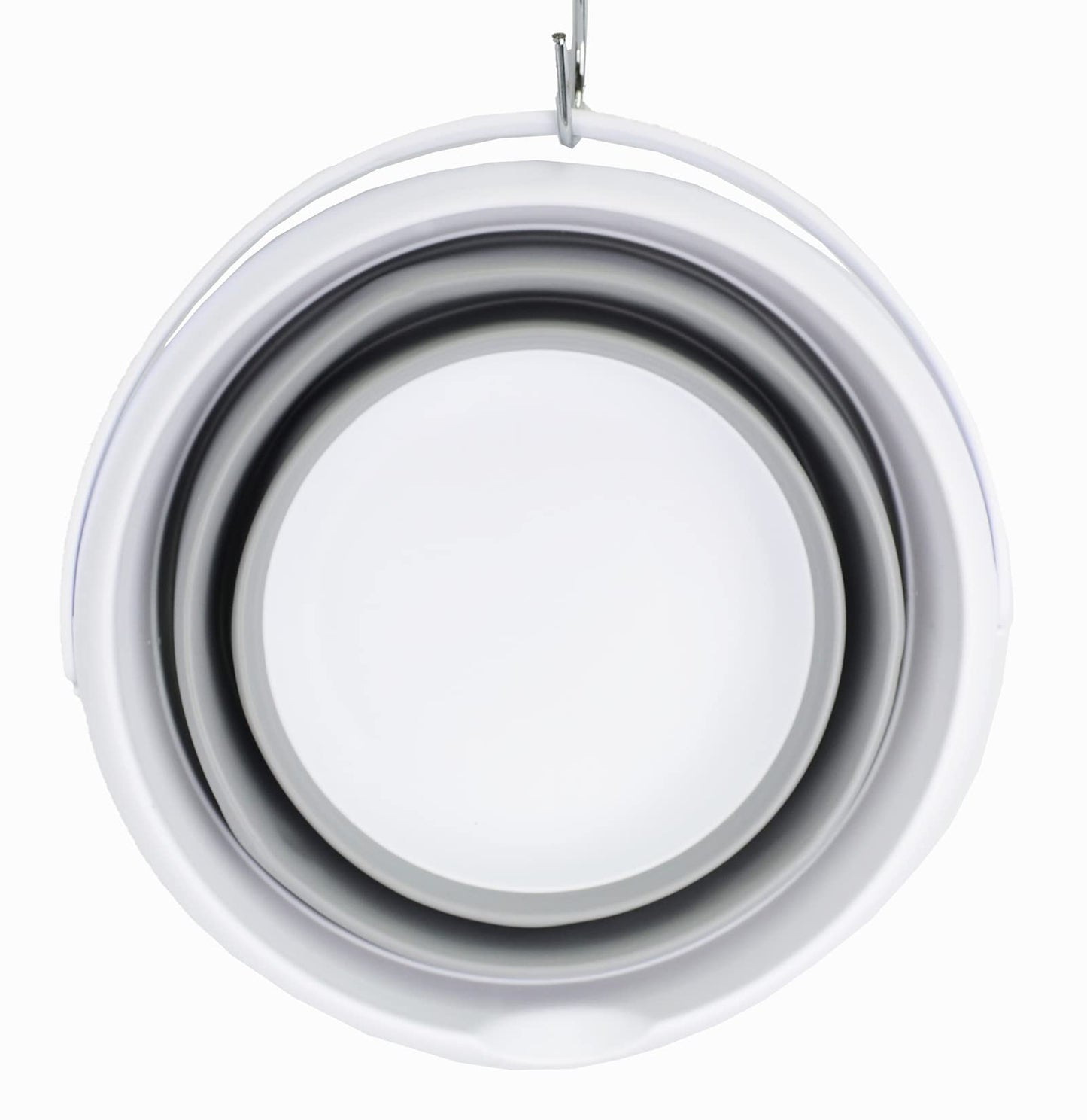 SAMMART 8.5L (2.2 Gallon) Collapsible Plastic Bucket - Foldable Round Tub - Portable Fishing Water Pail - Space Saving Outdoor Waterpot. Size 31cm Dia