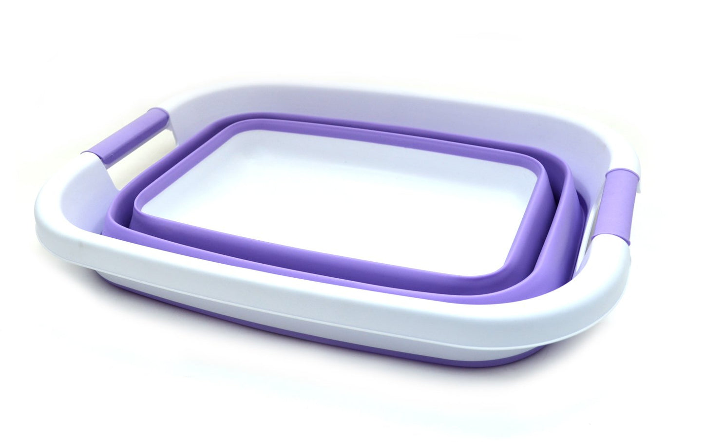 SAMMART Set of 2-21L(5.5 gallon) Collapsible Laundry Basket/Tub-Foldable Storage Container-Portable Washing Bin - Space Saving Hamper, Water capacity: 17L (4.4 gallon)