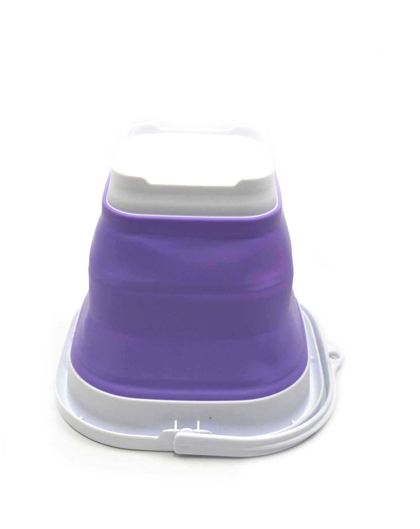 SAMMART 2.6L (0.68 Gallon) Super Mini Sqare Collapsible Plastic Bucket - Foldable Square Tub - Portable Fishing Water Pail - Space Saving Outdoor Waterpot