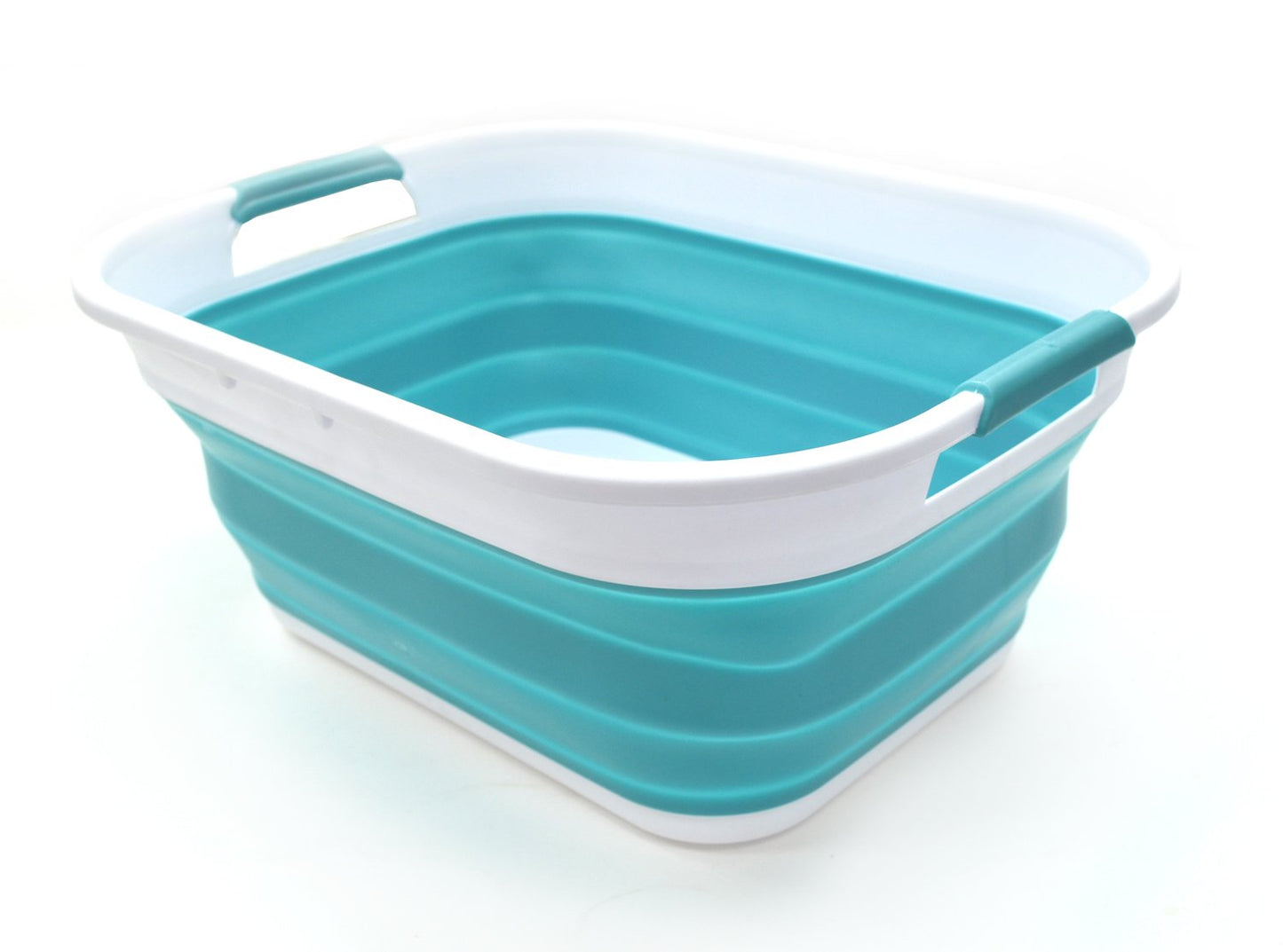 SAMMART 19.5L (5.15 Gallon) Collapsible Plastic Laundry Basket - Foldable Pop Up Storage Container/Organizer - Portable Washing Tub - Space Saving Hamper/Basket