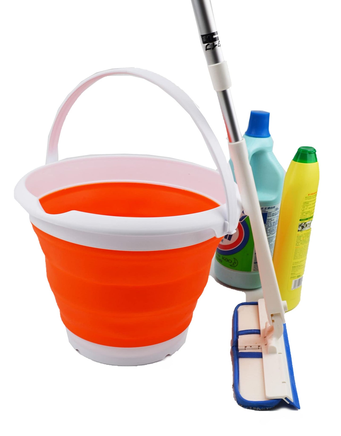 SAMMART 8.5L (2.2 Gallon) Collapsible Plastic Bucket - Foldable Round Tub - Portable Fishing Water Pail - Space Saving Outdoor Waterpot. Size 31cm Dia