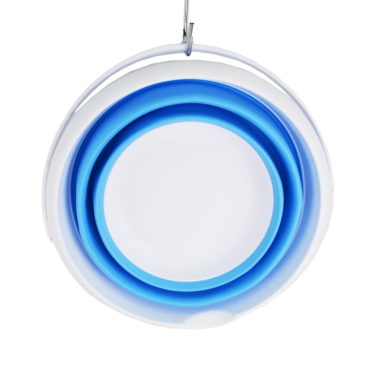 SAMMART 8.5L (2.2 Gallon) Collapsible Plastic Bucket - Foldable Round Tub - Portable Fishing Water Pail - Space Saving Outdoor Waterpot. Size 31cm Dia