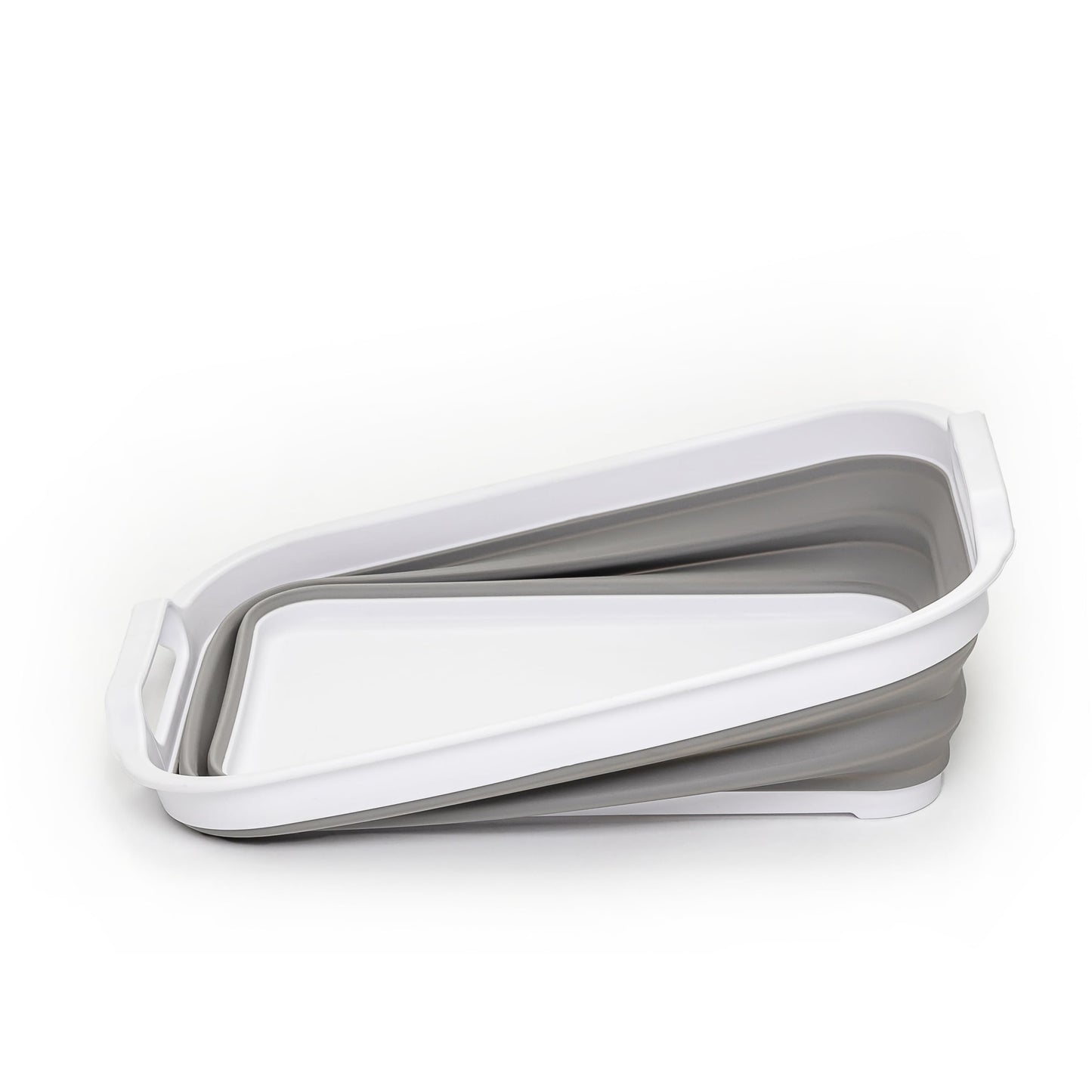 SAMMART Collapsible Tub - Foldable Dish Tub - Portable Washing Basin - Space Saving Plastic Washtub