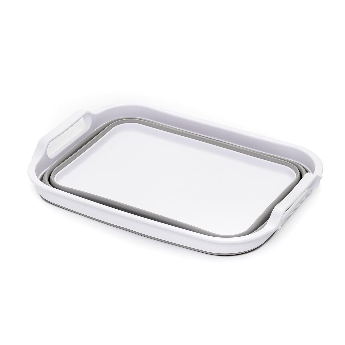 SAMMART Collapsible Tub - Foldable Dish Tub - Portable Washing Basin - Space Saving Plastic Washtub