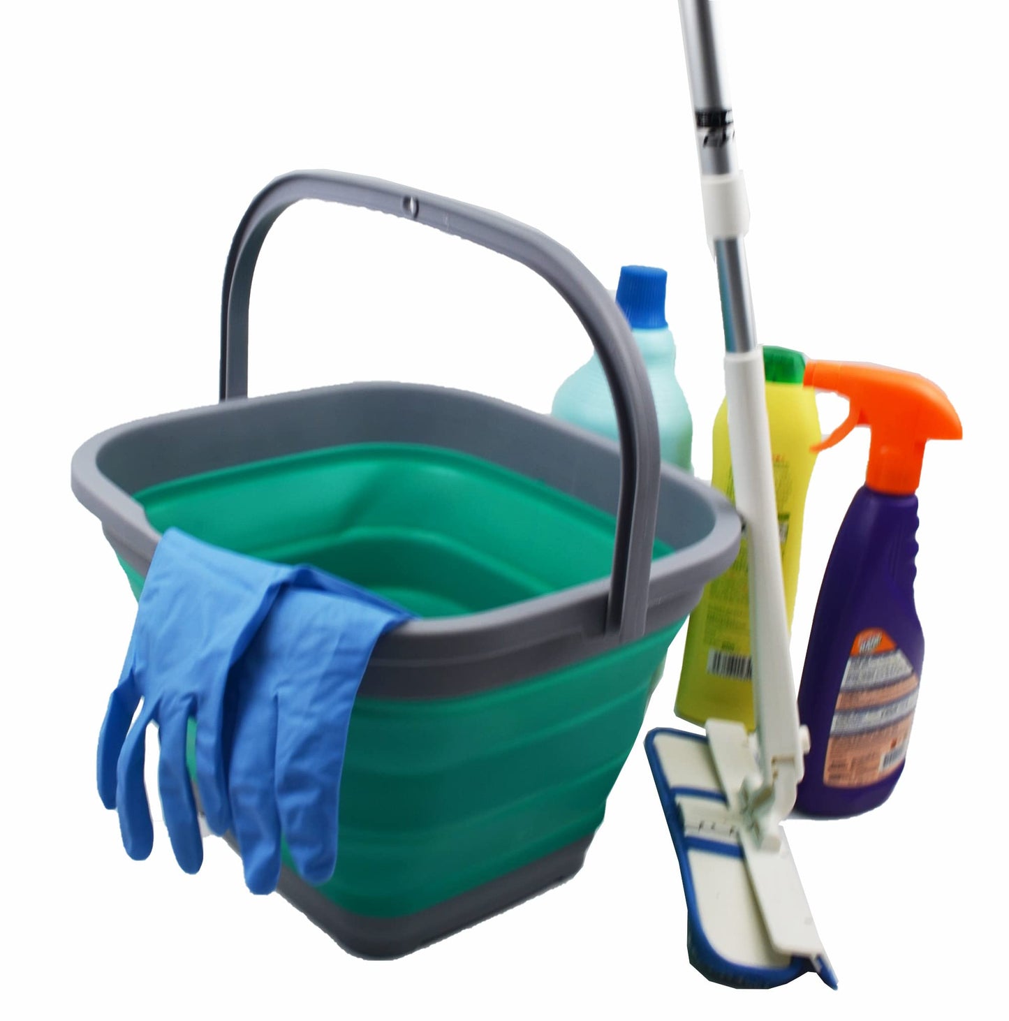 SAMMART 10L (2.6 Gallon) Collapsible Rectangular Handy Basket/Bucket