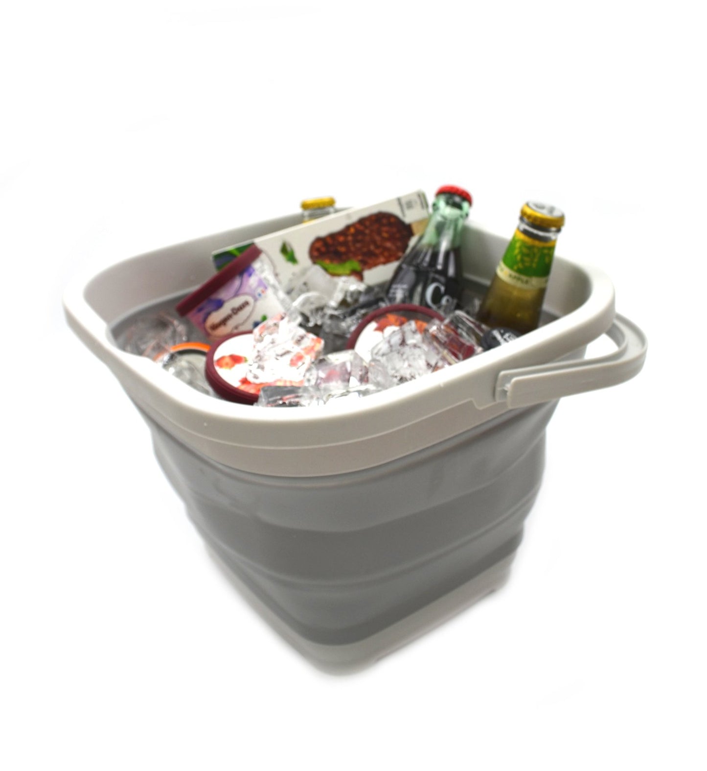 SAMMART 10L (2.6 Gallon) Collapsible Rectangular Handy Basket/Bucket