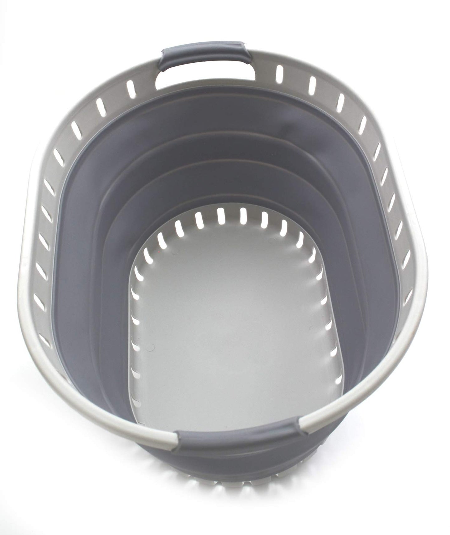 Collpasible Laundry Basket (25L Collapsible Laundry Basket with Holes (Dark Grey))