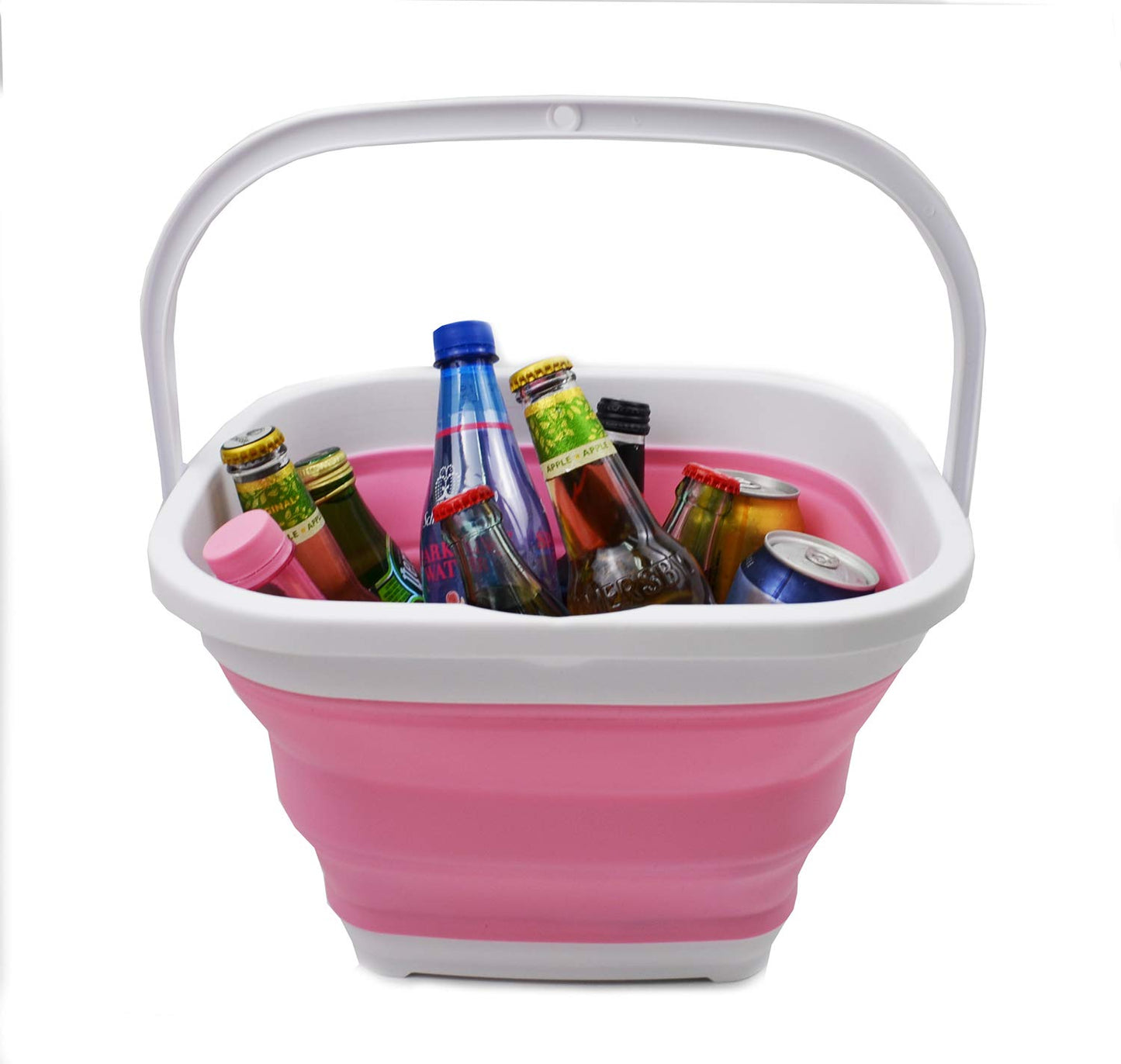 SAMMART 10L (2.6 Gallon) Collapsible Rectangular Handy Basket/Bucket