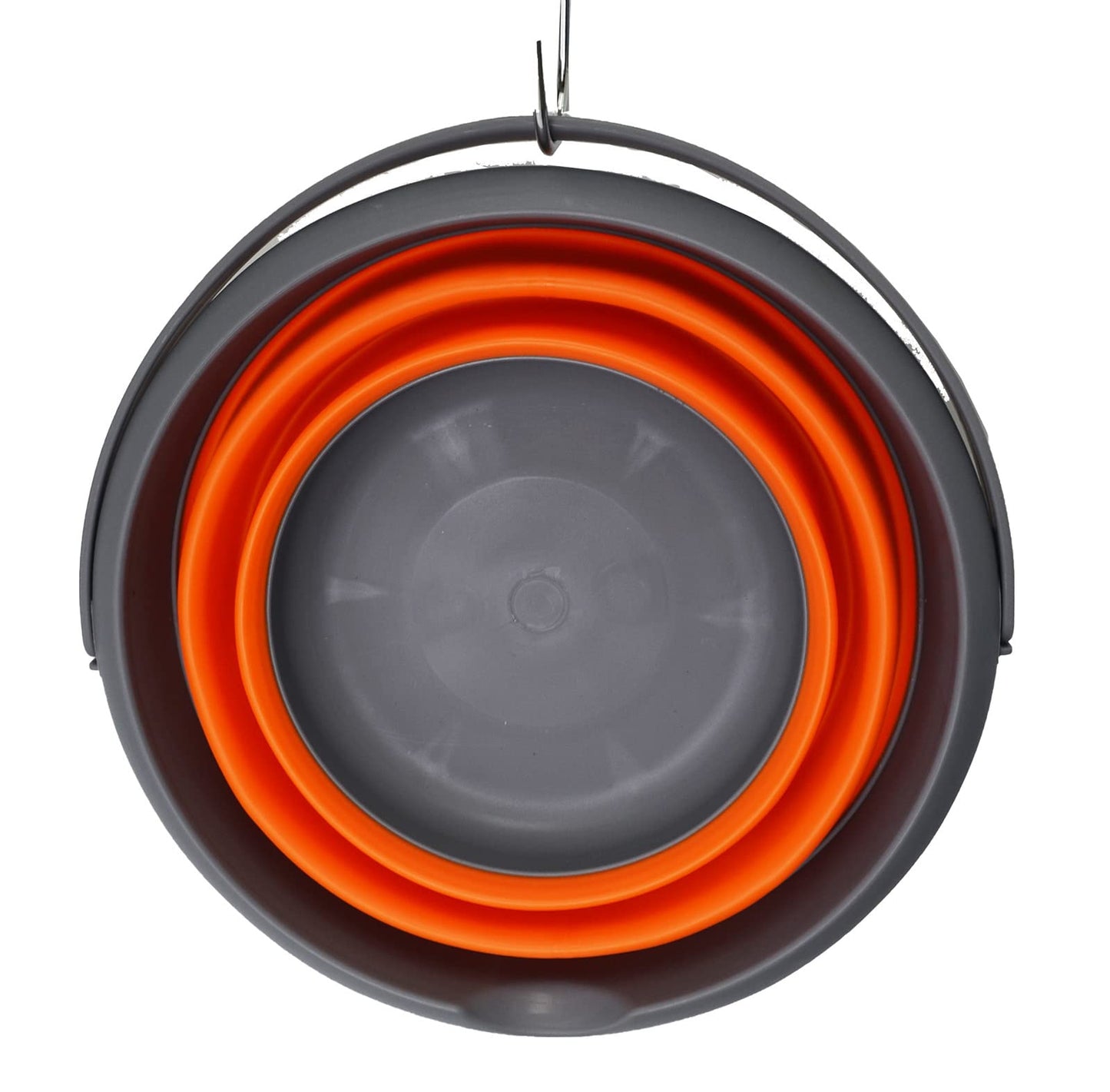 SAMMART 8.5L (2.2 Gallon) Collapsible Plastic Bucket - Foldable Round Tub - Portable Fishing Water Pail - Space Saving Outdoor Waterpot. Size 31cm Dia