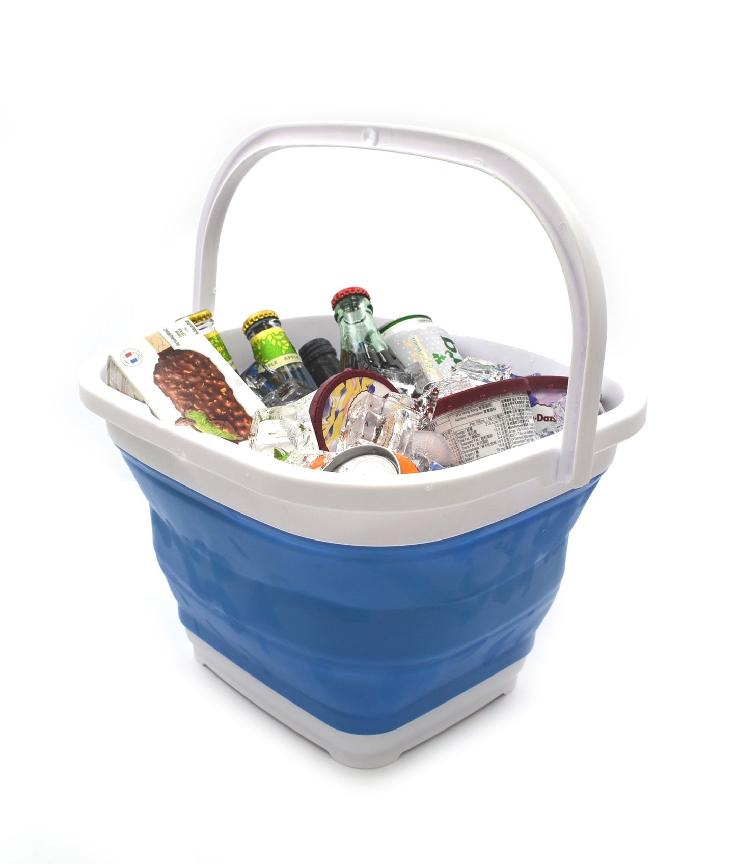 SAMMART 10L (2.6 Gallon) Collapsible Rectangular Handy Basket/Bucket