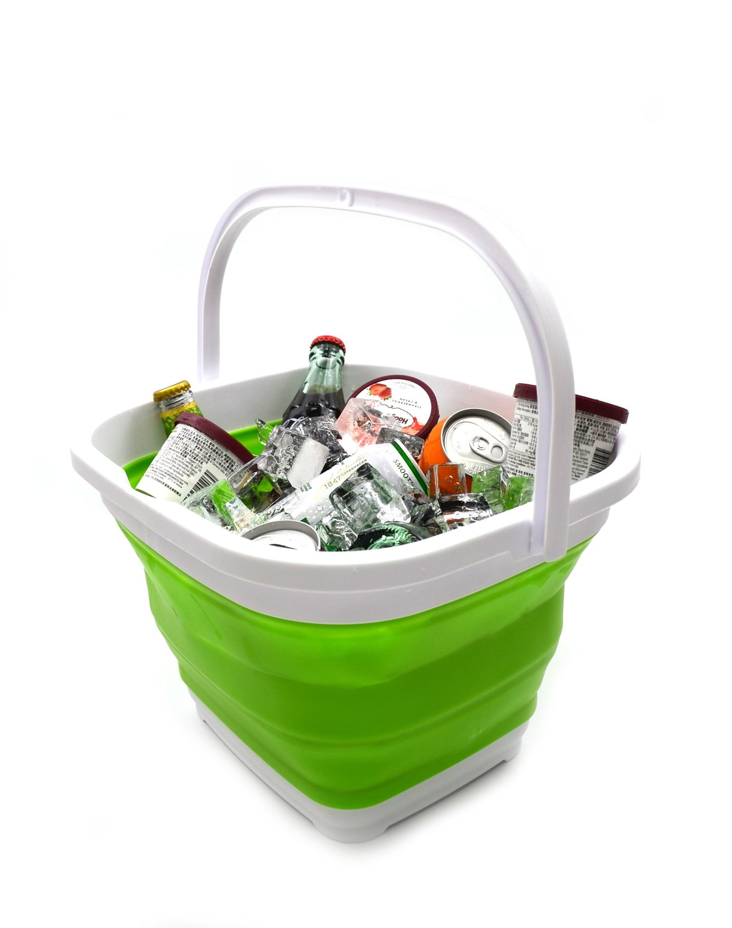 SAMMART 10L (2.6 Gallon) Collapsible Rectangular Handy Basket/Bucket