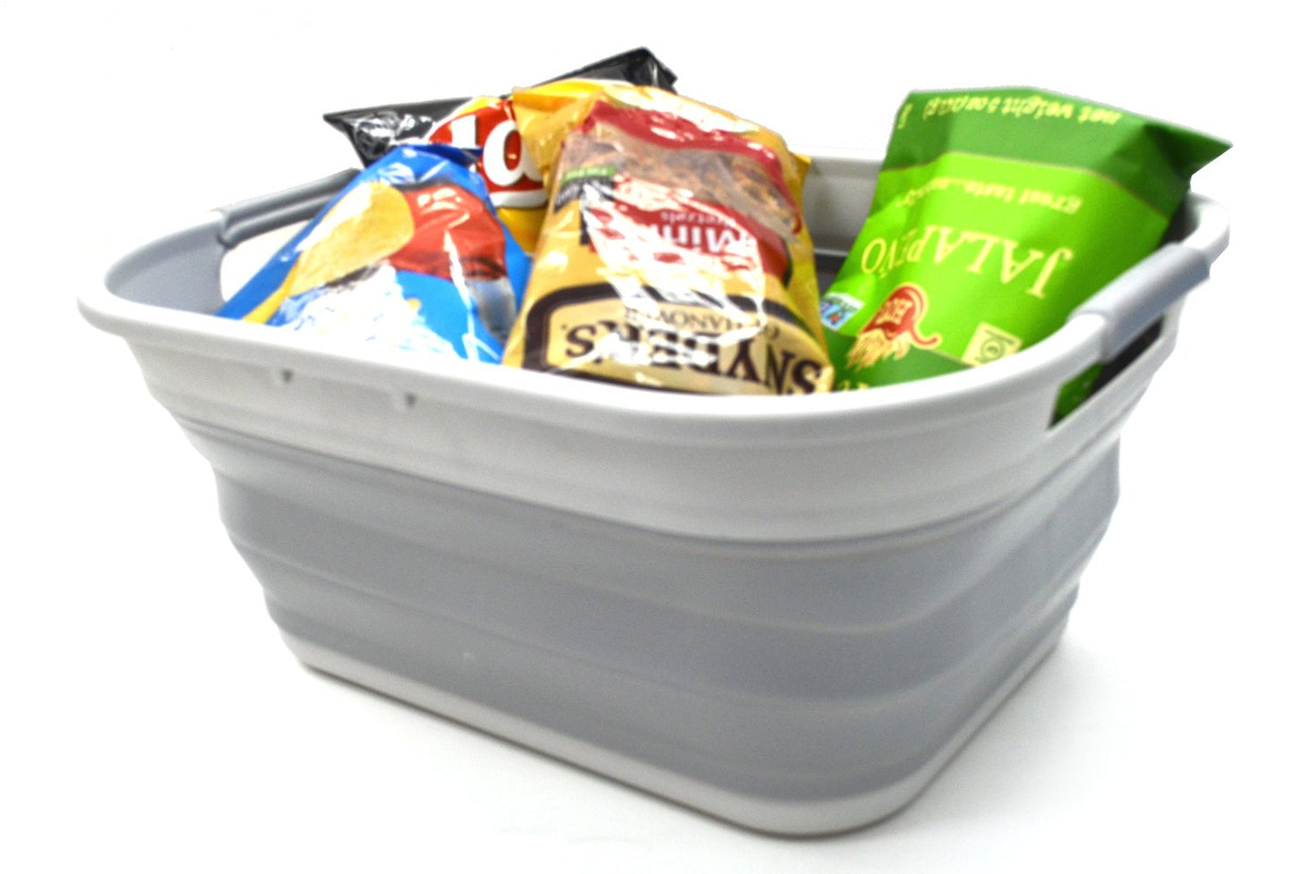 SAMMART 19.5L (5.15 Gallon) Collapsible Plastic Laundry Basket - Foldable Pop Up Storage Container/Organizer - Portable Washing Tub - Space Saving Hamper/Basket