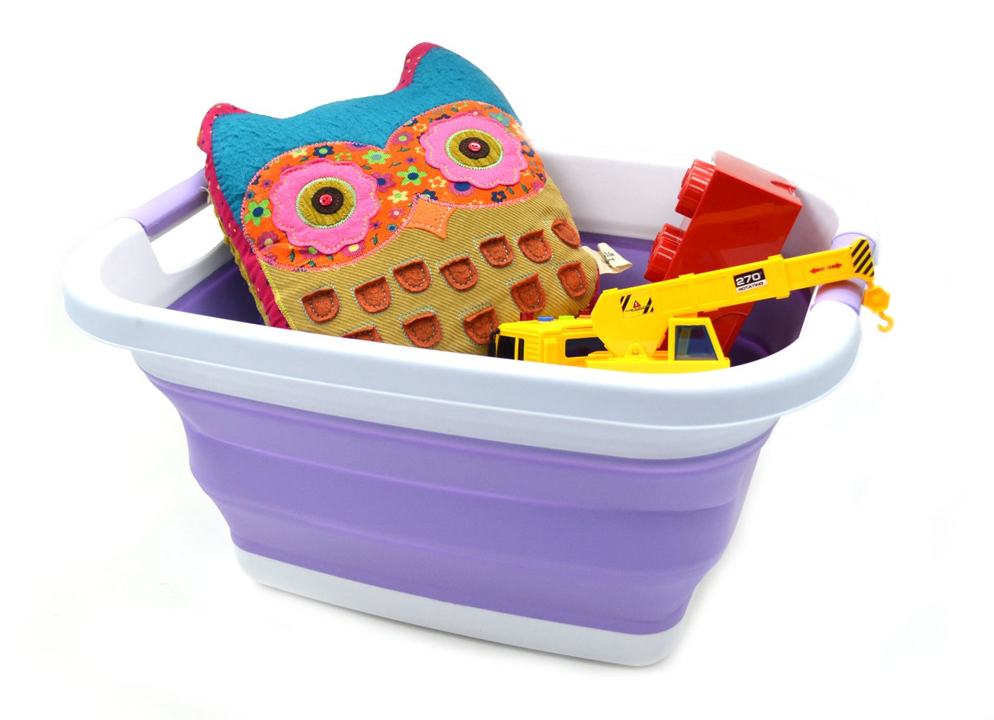 SAMMART 25L (6.6 gallon) Collapsible Laundry Basket/Tub - Foldable Storage Container/Organizer - Portable Washing Bin - Space Saving Hamper, Water capacity: 19L (5 gallon)