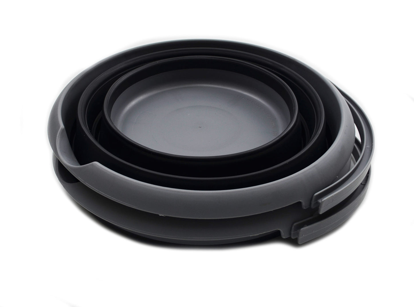 SAMMART 10L (2.64Gallon) Collapsible Fishing Bucket - Foldable Round Tub - Portable Plastic Water Pail - Space Saving Outdoor Waterpot - Trunk Organizer