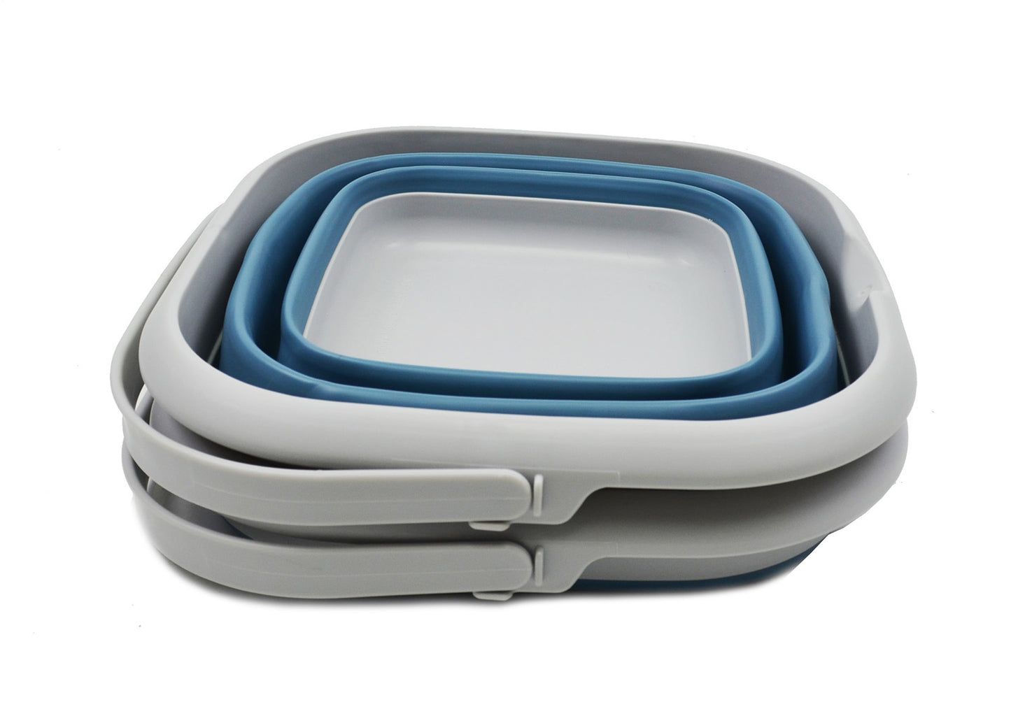 SAMMART 8.5L (2.2 Gallon) Collapsible Square Handy Bucket/Foldable SquareWater Pail/Portable Tub with Handle. Size 31x31cm