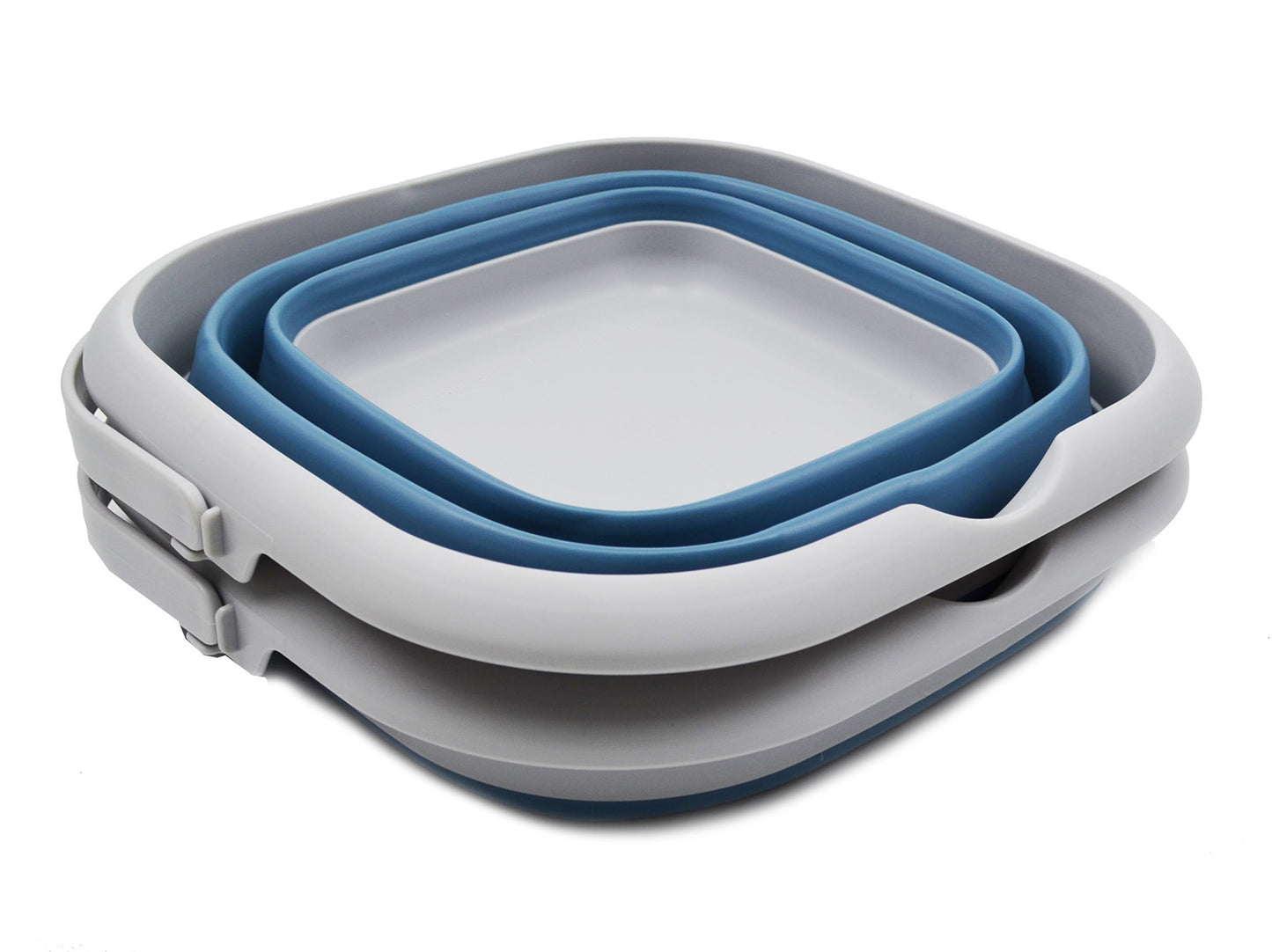 SAMMART 8.5L (2.2 Gallon) Collapsible Square Handy Bucket/Foldable SquareWater Pail/Portable Tub with Handle. Size 31x31cm