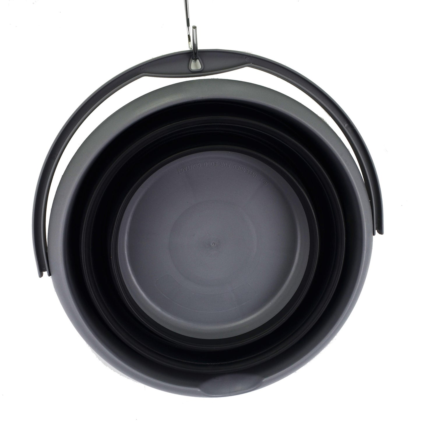 SAMMART 10L (2.64Gallon) Collapsible Fishing Bucket - Foldable Round Tub - Portable Plastic Water Pail - Space Saving Outdoor Waterpot - Trunk Organizer