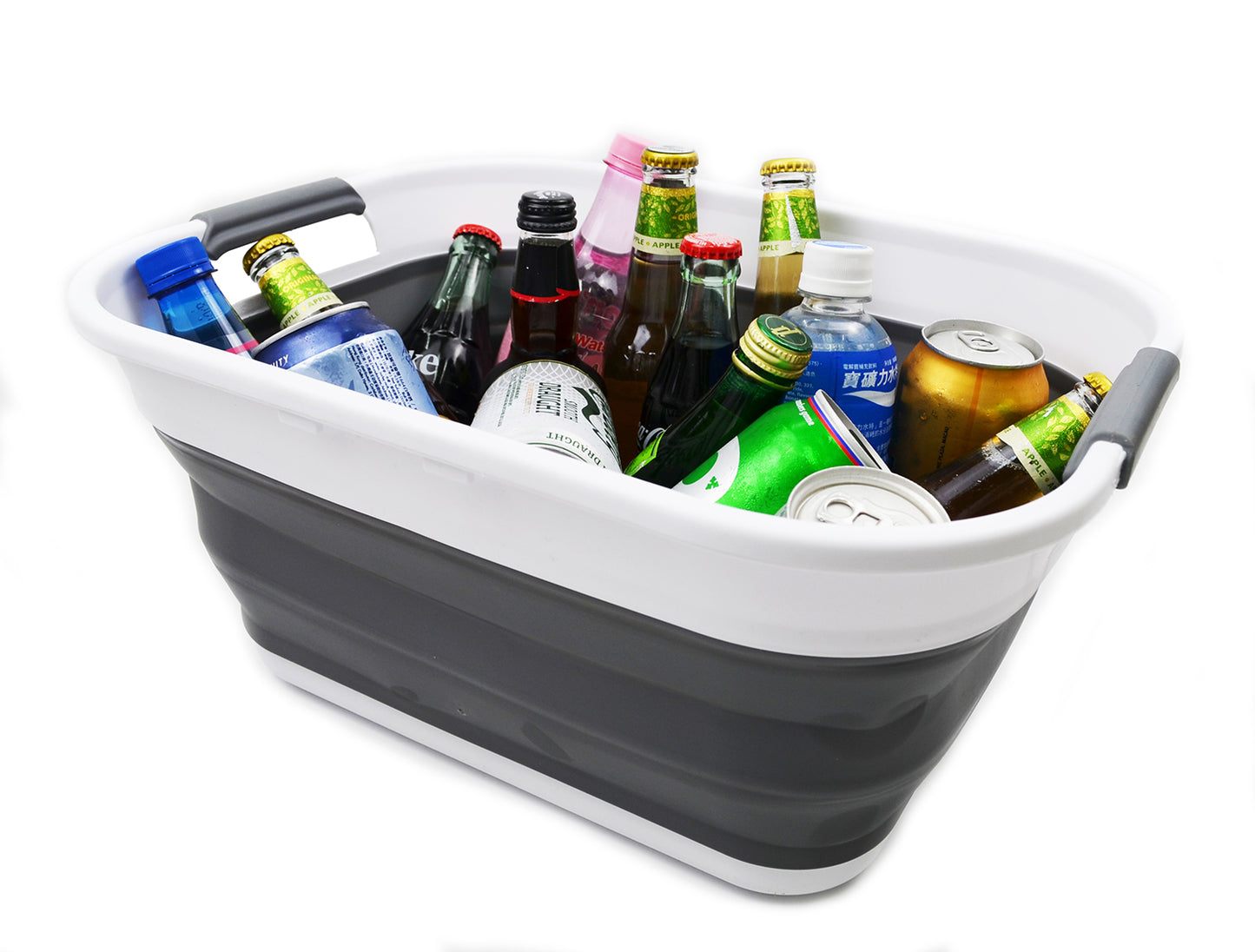 SAMMART 17.5L (4.6 Gallon) Collapsible/Foldable/Pop Up/Portable Washing Tub, Water Capacity 13.5L/3.5 Gallon