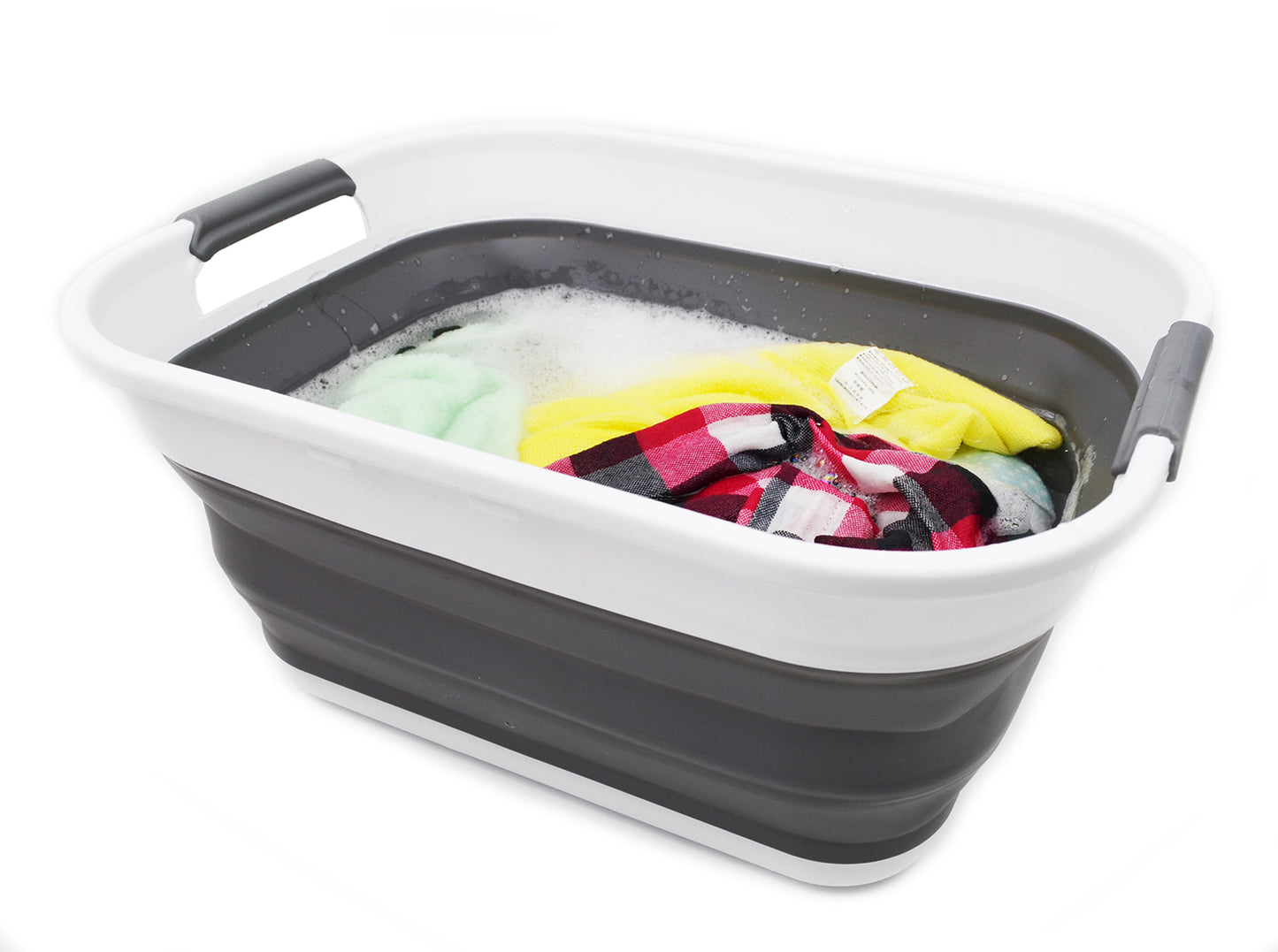 SAMMART 17.5L (4.6 Gallon) Collapsible/Foldable/Pop Up/Portable Washing Tub, Water Capacity 13.5L/3.5 Gallon