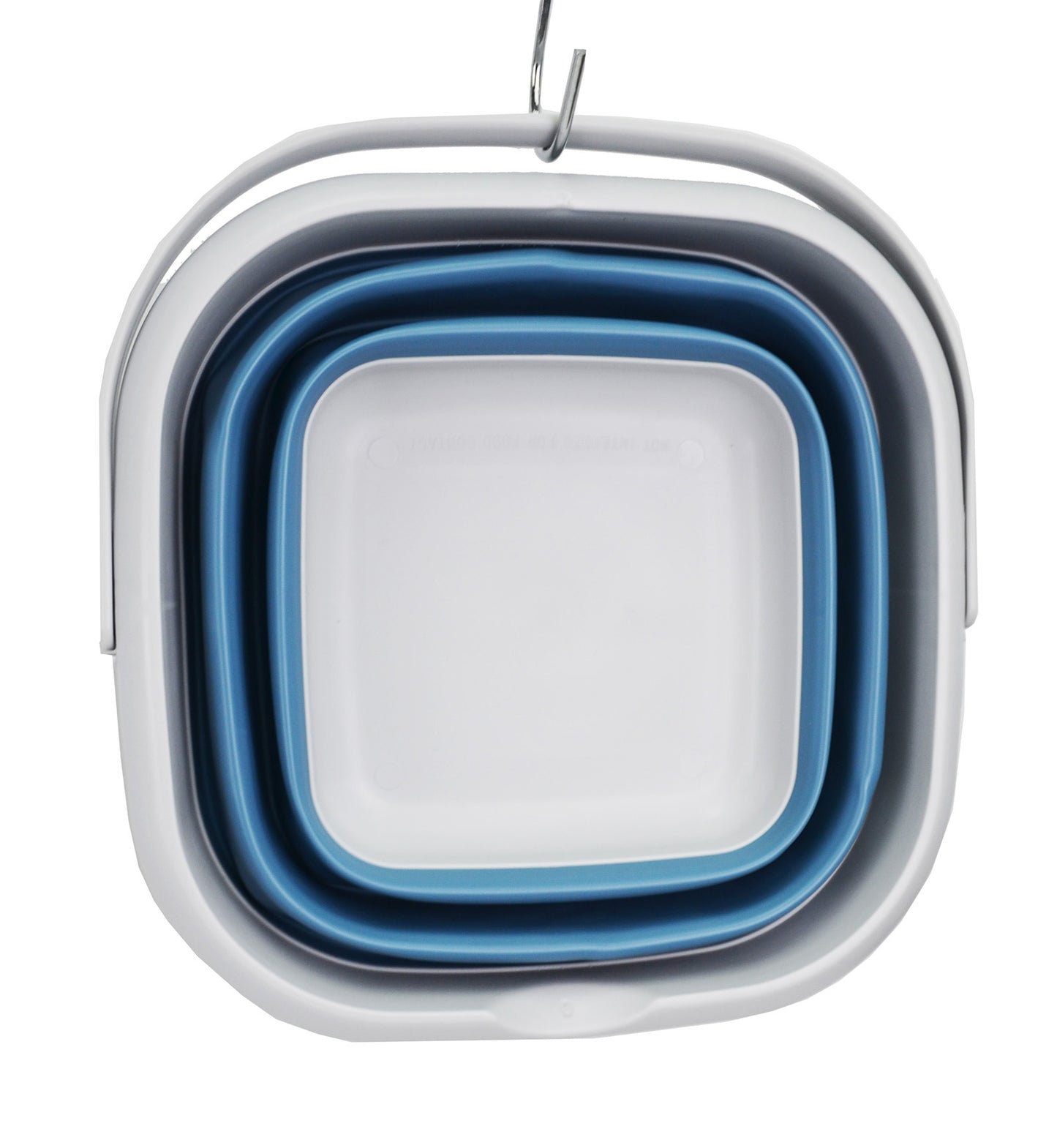 SAMMART 8.5L (2.2 Gallon) Collapsible Square Handy Bucket/Foldable SquareWater Pail/Portable Tub with Handle. Size 31x31cm