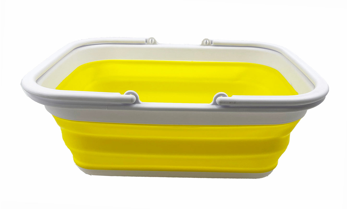 SAMMART SAMMART 9.2L (2.37Gallon) Collapsible Tub with Handle - Portable Outdoor Picnic Basket/Crater - Foldable Shopping Bag - Space Saving Storage Container