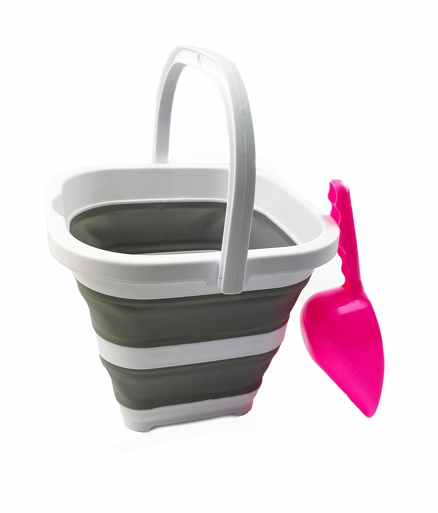 SAMMART Combo Collapsible Dish Drainer with Bucket - Space Saving, Camping Set, Picnic Set, Indoor or Outdoor use, Foldable Storage.