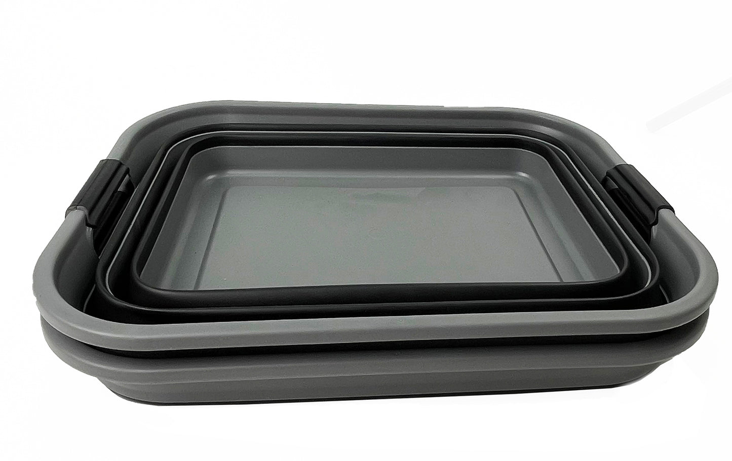 SAMMART 42L Collapsible Plastic Laundry Basket - Foldable Pop Up Storage Container/Organizer - Portable Washing Tub - Space Saving Hamper/Basket