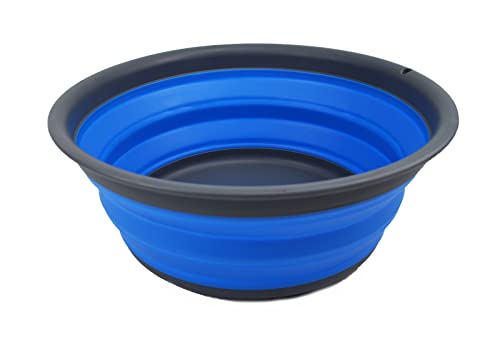 SAMMART 7.5L (1.98 Gallon) Collapsible Tub - Foldable Dish Tub - Portable Washing Basin - Space Saving Plastic Washtub