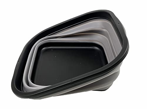 SAMMART 5.5L (1.4 Gallons) Set of 2 Collapsible Tub - Foldable Dish Tub - Portable Washing Basin - Space Saving Plastic Washtub