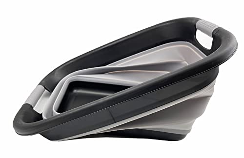 SAMMART 25L (6.6 Gallon) Collapsible Laundry Basket/Tub - Foldable Storage Container/Organizer, Water Capacity: 20L