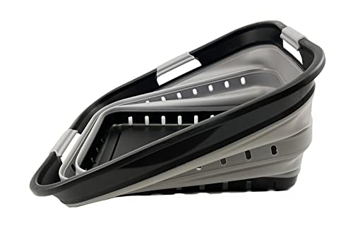 SAMMART 42L (11 gallon) Collapsible Plastic Laundry Basket - Foldable Pop Up Storage Container/Organizer - Portable Basket - Space Saving Hamper/Basket