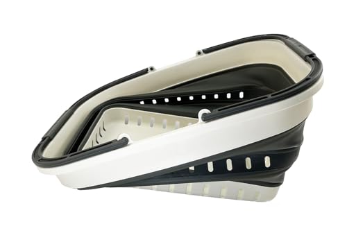 SAMMART 26L (6.8 Gallons) Collapsible Plastic Laundry Basket with Handle-Foldable Pop Up Storage Basket with handle