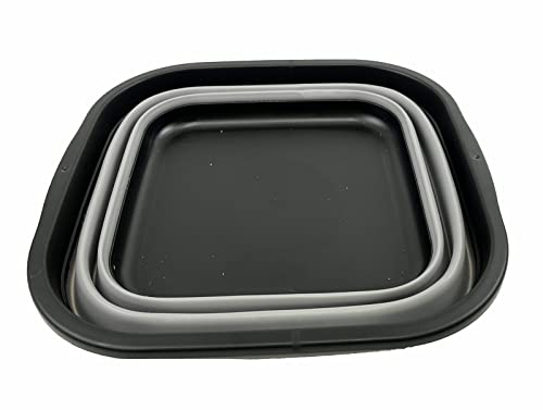 SAMMART 5.5L (1.4 Gallons) Collapsible Tub - Foldable Dish Tub - Portable Washing Basin - Space Saving Plastic Washtub