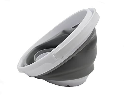 SAMMART Collapsible TPE/PP Handy Bucket/Rectangular Tub/Laundry Basket/Square Tub/Basket with Handle