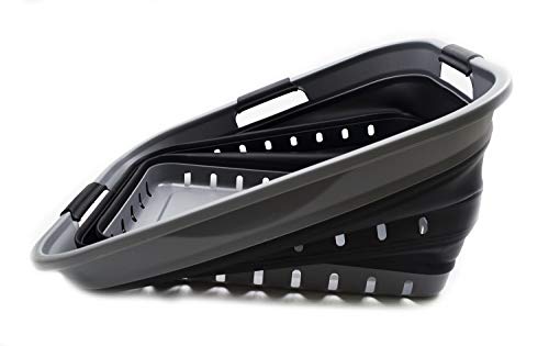 SAMMART 42L (11 gallon) Collapsible Plastic Laundry Basket - Foldable Pop Up Storage Container/Organizer - Portable Basket - Space Saving Hamper/Basket