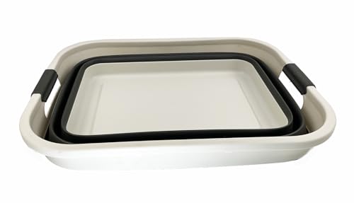 SAMMART 41L (10.8 gallons) Collapsible Plastic Laundry Washing Tub/Basket-Foldable Pop Up Storage Container/Organizer-Portable Laundry Hamper-Space Saving