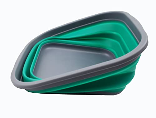 SAMMART 5.5L (1.4 gallons) Collapsible Plastic Washing Tub - Portable Washing Basin - Foldable Tub - Easy Storage Space Saving Kitchen Washtub