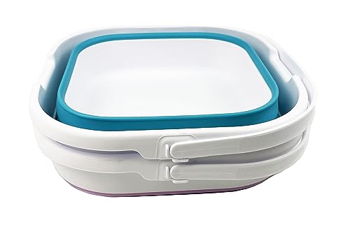 SAMMART 9.5L (2.5 Gallon) Collapsible Rectangular Handy Basket/Bucket